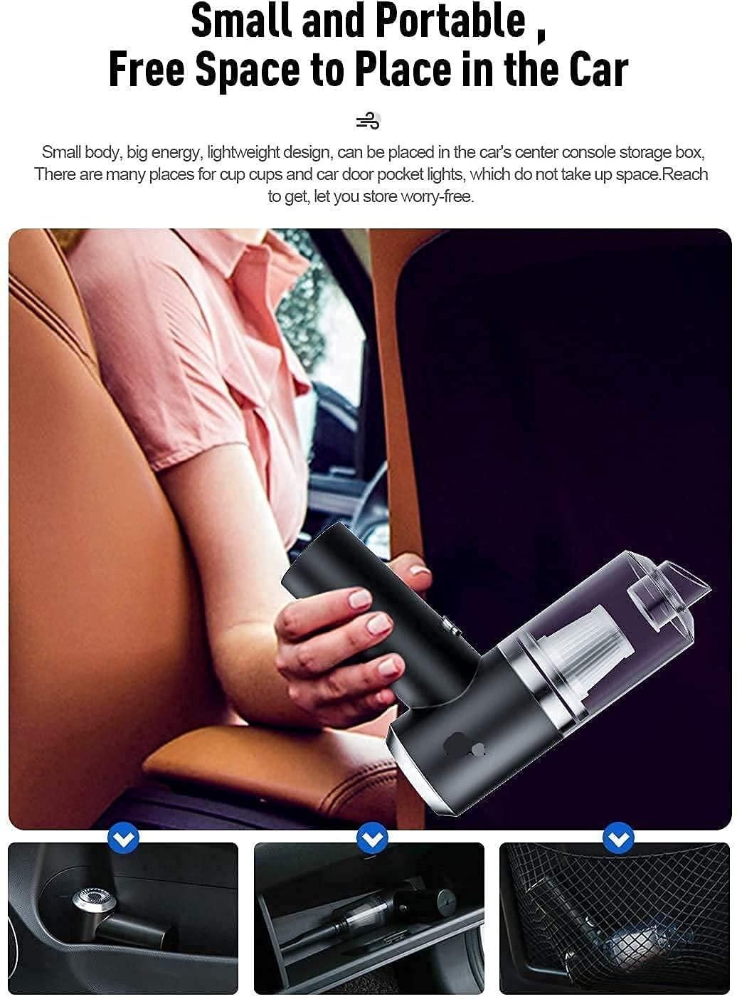 Portable Wireless Powerful Car Vacuum Cleaner with Rechargeable battery | 🔥FLAT 50% OFF SALE🔥